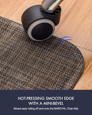 Office Chair Mat for Hardwood Floor Under Desk Computer Rolling Chair Mat for Wood/Tile Floor Non-Slip Heavy Duty Desk Rug PVC Plastic Hard Floor Protector 36
