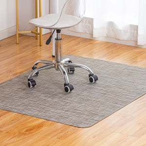 Office Chair Mat for Hardwood Floor Under Desk Computer Rolling Chair Mat for Wood/Tile Floor Non-Slip Heavy Duty Desk Rug PVC Plastic Hard Floor Protector 36