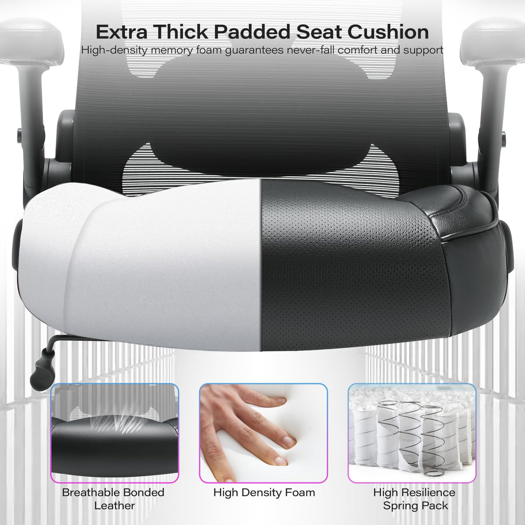 Big and Tall Office Chair 600lbs, Heavy Duty Executive Computer Desk Chair