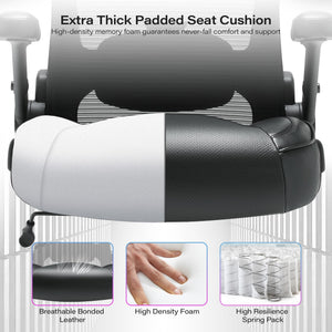 Big and Tall Office Chair 600lbs, Heavy Duty Executive Computer Desk Chair