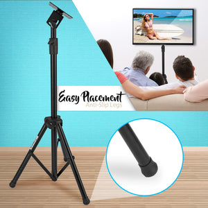 LED TV Tripod Stand - 2 Pcs Portable TV Stand, Foldable TV Stand Mount, Fits LCD Flat Panel Screen TV Up to 32