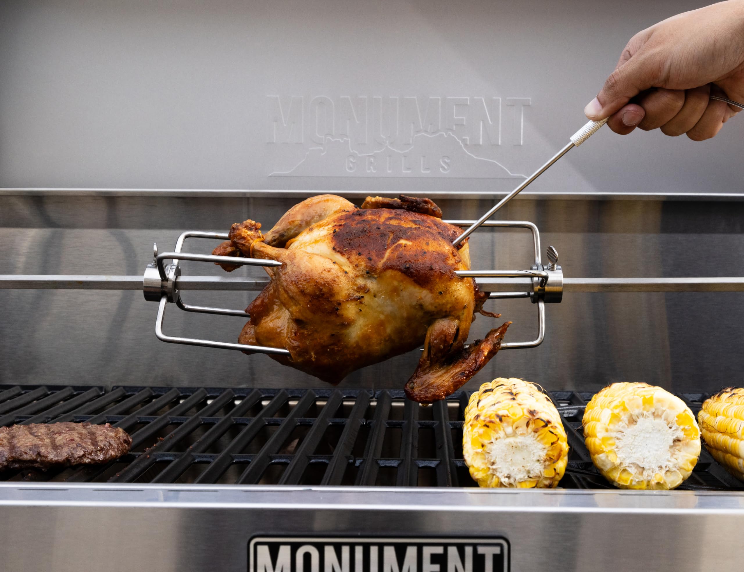 6-Burner Convertible Natural Gas Smart bbq Grill Stainless Steel Denali 605 with Rotisserie Kit (Without Conversion Kit)