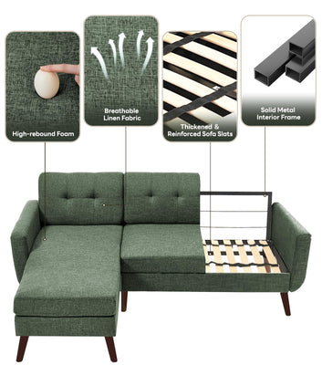 L Shaped Couch, 80