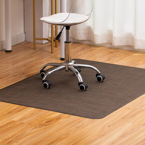 Office Chair Mat for Hardwood Floor Under Desk Computer Rolling Chair Mat for Wood/Tile Floor Non-Slip Heavy Duty Desk Rug PVC Plastic Hard Floor Protector 36