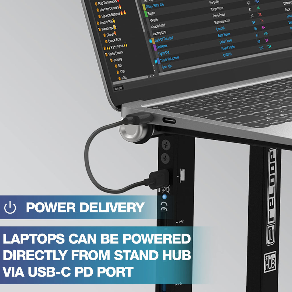 Advanced Laptop Stand with USB-C PD Hub (AMS, black (AMS-STAND-HUB)