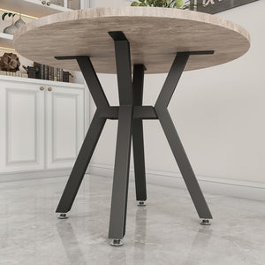 Metal Table Base，Modern Coffee Table Legs 28 Inch, Dining Table Legs for Glass, Marble, and Wood Table Tops, Heavy Duty Desk Legs Furniture Legs for Home,Kitchen,Office (Black)