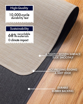 Office Chair Mat for Hardwood Floor Under Desk Computer Rolling Chair Mat for Wood/Tile Floor Non-Slip Heavy Duty Desk Rug PVC Plastic Hard Floor Protector 36