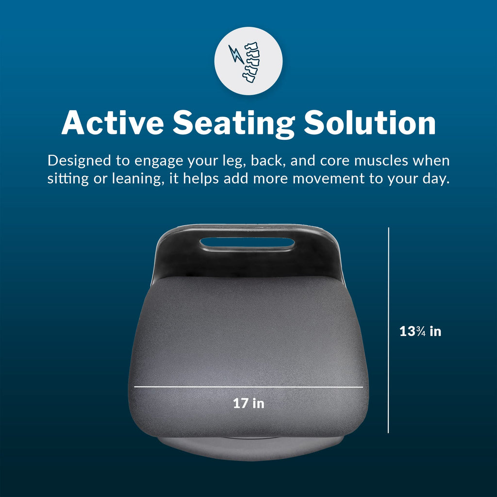 Active Seat - Adjustable Ergonomic Standing Desk Chair for Adults - Portable Home Office Furniture, Comfortable Wobble Stool with Dynamic Range of Motion - Fully Assembled