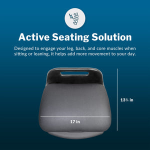 Active Seat - Adjustable Ergonomic Standing Desk Chair for Adults - Portable Home Office Furniture, Comfortable Wobble Stool with Dynamic Range of Motion - Fully Assembled