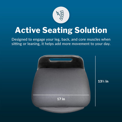 Active Seat - Adjustable Ergonomic Standing Desk Chair for Adults - Portable Home Office Furniture, Comfortable Wobble Stool with Dynamic Range of Motion - Fully Assembled