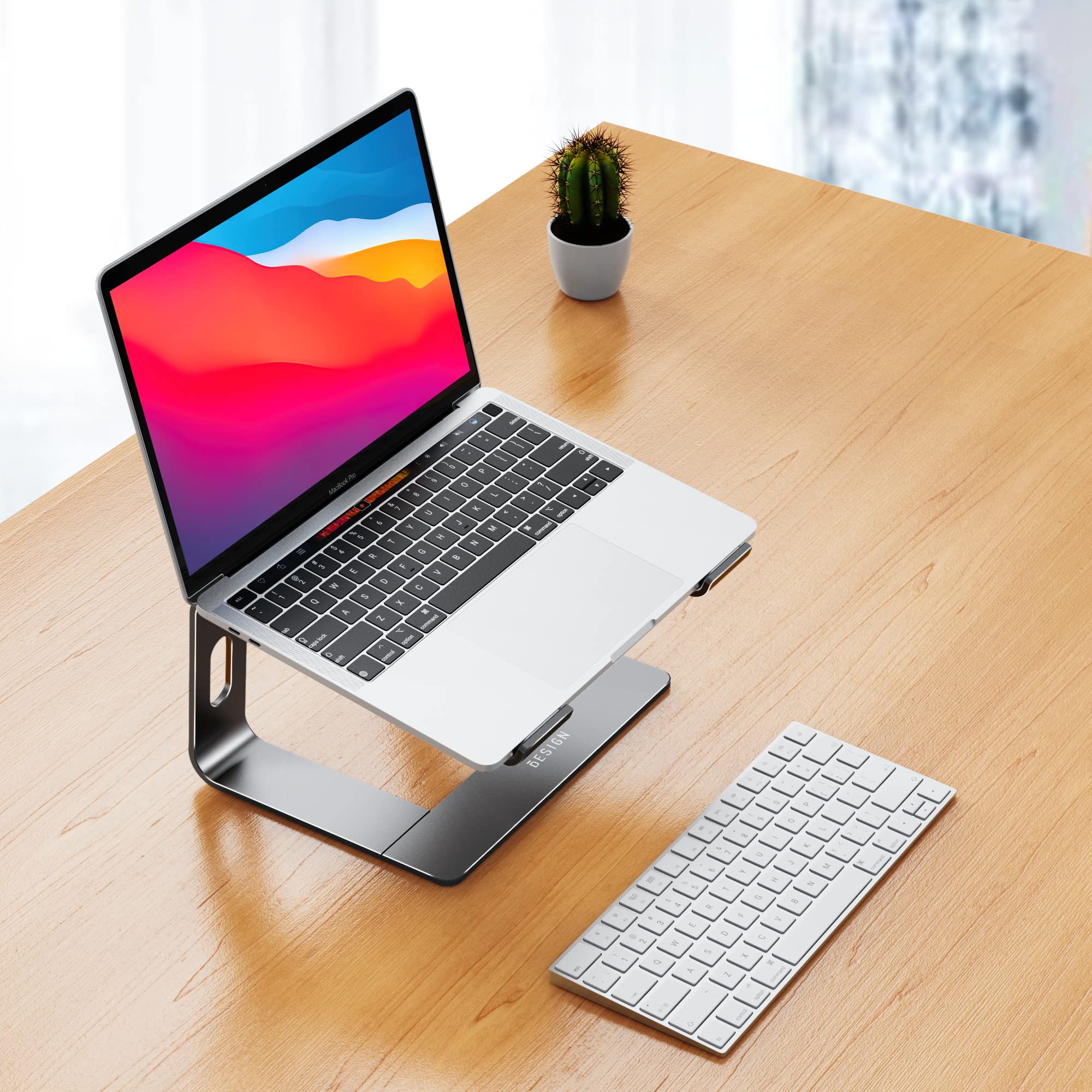 Aluminum Laptop Stand, Ergonomic Detachable Computer Stand, Notebook Holder, Laptop Mount Compatible with Air, Pro, Dell, HP, Lenovo More 10-15.6
