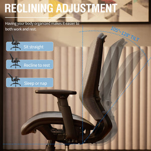 Ergonomic Office Chair | Mesh Computer Desk Chair with Lumbar Support & Adjustable Height