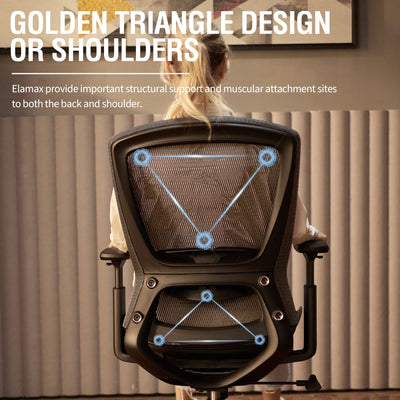 Ergonomic Office Chair | Mesh Computer Desk Chair with Lumbar Support & Adjustable Height