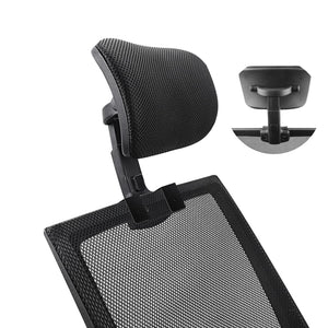 Office Chair Headrest Attachment Universal, Head Support Cushion for Any Desk Chair, Elastic Sponge Head Pillow for Ergonomic Executive Chair, Adjustable Height & Angle Upholstered, Chair Not Included