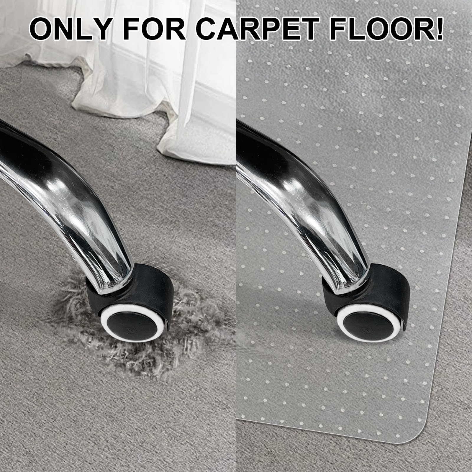 Office Chair Mat for Carpet Floors, 47
