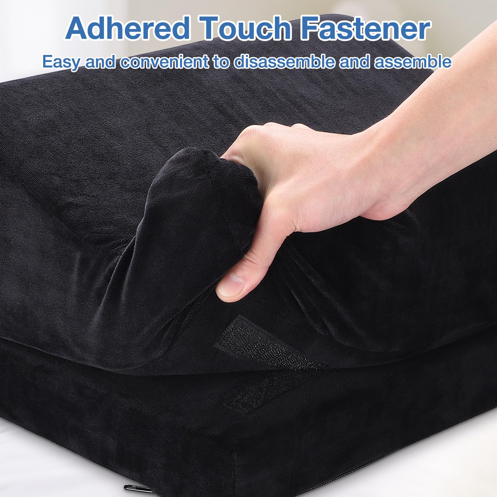Ergonomic Foot Rest for Under Desk at Work, Multi-Angle Adjustable Height Under Desk Footrest for Office Gaming Chair, High-Density Foam Footstool Leg Elevation Pillow for Back Hip Knee Pain Relief