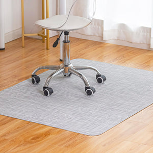 Office Chair Mat for Hardwood Floor Under Desk Computer Rolling Chair Mat for Wood/Tile Floor Non-Slip Heavy Duty Desk Rug PVC Plastic Hard Floor Protector 36
