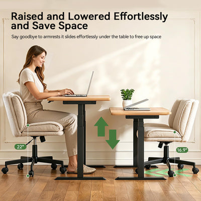 Wide Criss Cross Vanity Chair of 2 Set, 23.6