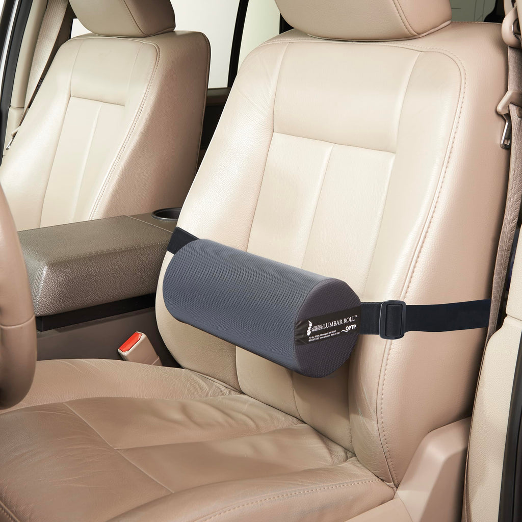 The Original McKenzie Lumbar Roll – USA-Made Low Back Lumbar Support for Office Chair & Car Seat Back Support Cushion. The Preferred Lumbar Pillow by Physical Therapists - Firm Density