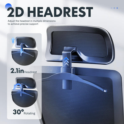 Ergonomic Office Chair, High Back Home Office Desk Chairs with Adjustable Lumbar Support, Armrests,90-130° Tilt Lock, Swivel Computer Gaming Chairs for Adults, OC3 Cloud, Black