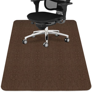 Office Chair Mat for Hardwood Floor,Office Computer Gaming Chair Mat for Tile Floor,Large Floor Protector Rug,Anti-Slip,Easy to Clean,Coffee(48