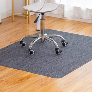 Office Chair Mat for Hardwood Floor Under Desk Computer Rolling Chair Mat for Wood/Tile Floor Non-Slip Heavy Duty Desk Rug PVC Plastic Hard Floor Protector 36