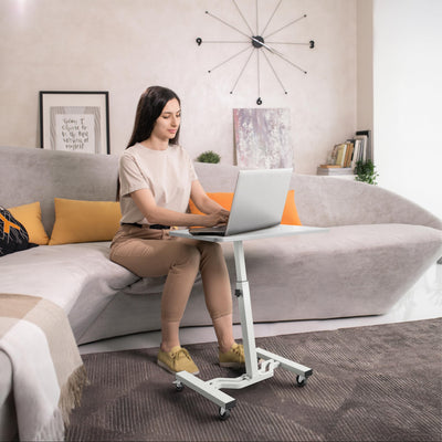 Mobile Height Adjustable Laptop Rolling Cart with Height Adjustment from 28