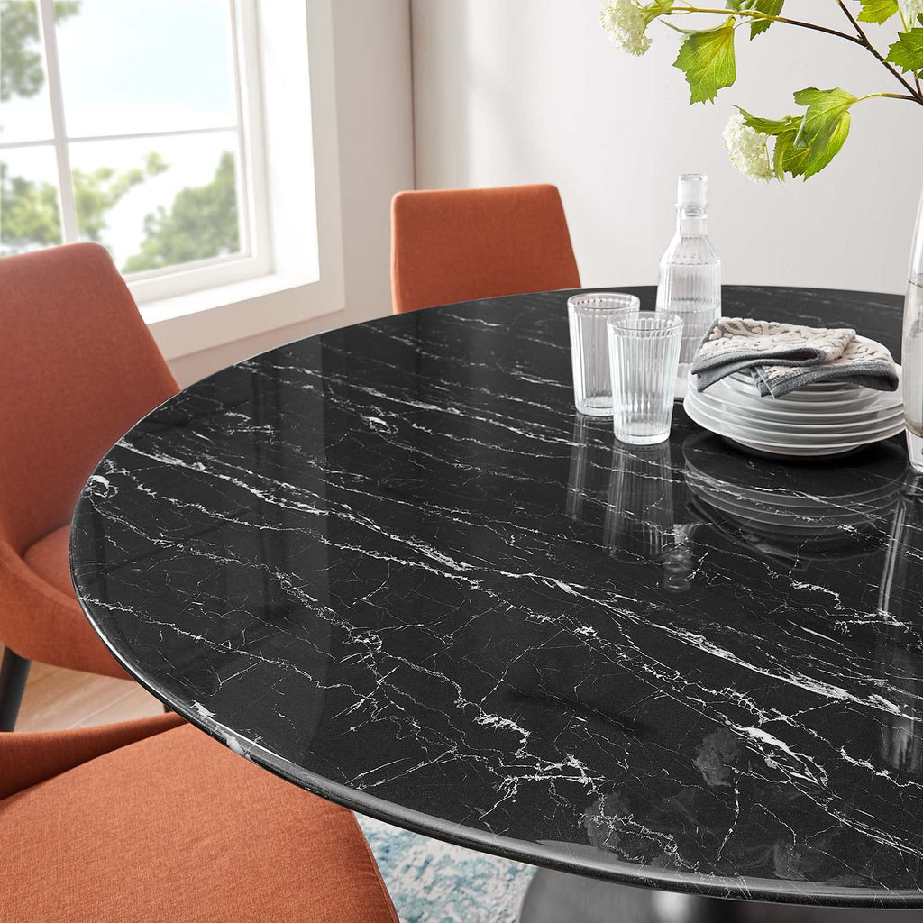 Dining Table, 60", Black Black