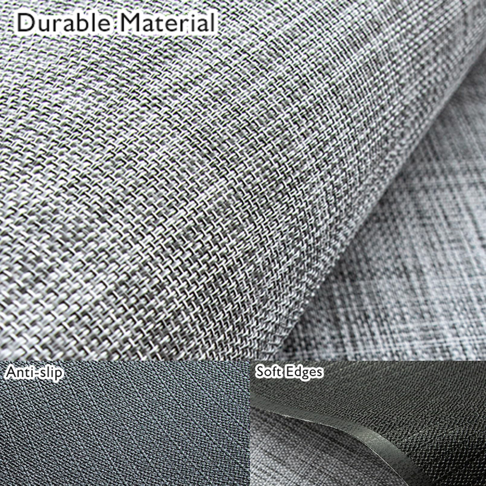 Office Chair Mat for Hardwood & Tile Floor,Computer Gaming Chair Mat for Rolling Chairs Non-Curve, Anti-Slip, Heavy Duty Floor Protector for Home Office,Grey (36" x 48")