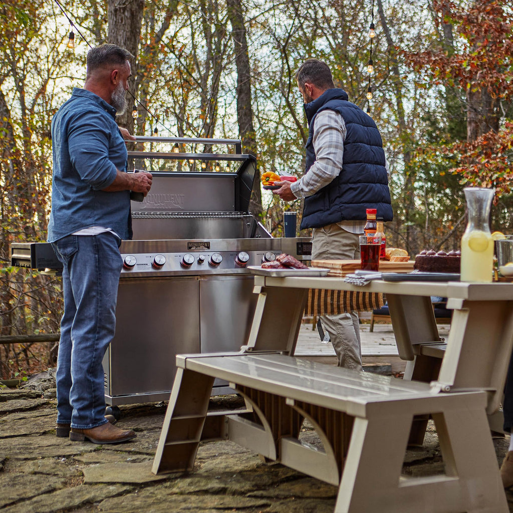 6-Burner Convertible Natural Gas Smart bbq Grill Stainless Steel Denali 605 with Rotisserie Kit (Without Conversion Kit)