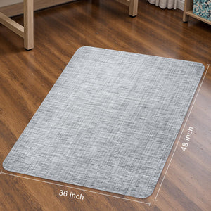 Office Chair Mat for Hardwood & Tile Floor,Computer Gaming Chair Mat for Rolling Chairs Non-Curve, Anti-Slip, Heavy Duty Floor Protector for Home Office,Grey (36