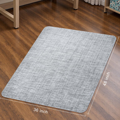 Office Chair Mat for Hardwood & Tile Floor,Computer Gaming Chair Mat for Rolling Chairs Non-Curve, Anti-Slip, Heavy Duty Floor Protector for Home Office,Grey (36