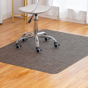 Office Chair Mat for Hardwood Floor Under Desk Computer Rolling Chair Mat for Wood/Tile Floor Non-Slip Heavy Duty Desk Rug PVC Plastic Hard Floor Protector 36
