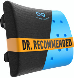 The Original Lumbar Support Pillow for Office Chair - Improves Posture, Promotes Back Pain Relief - Superior Back Support for Gaming and Desk Chairs - Lumbar Pillow for Car, Couch