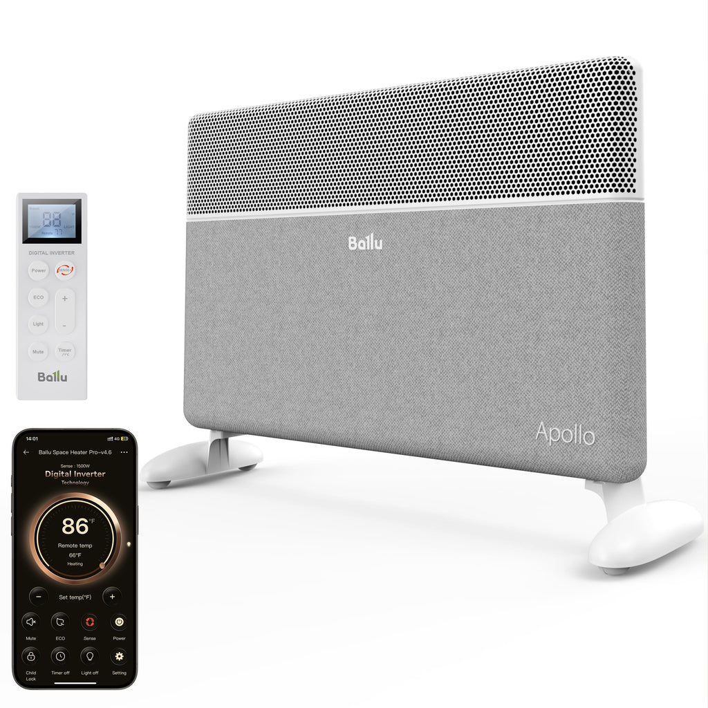 Convection Panel Space Heater for Large Room,Smart Quiet Heater Inverter Energy Efficient for Indoor Use