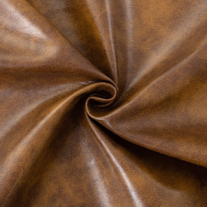 PU Leather Accent Chair for Living Room, Upholstered Reading Chair with High Backrest, Tufted-Button Wingback Armchair for Bedroom, Dressing Room, Home Office, Brown