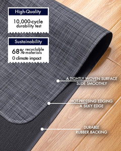 Office Chair Mat for Hardwood Floor Under Desk Computer Rolling Chair Mat for Wood/Tile Floor Non-Slip Heavy Duty Desk Rug PVC Plastic Hard Floor Protector 36