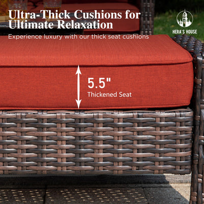 Outdoor Swivel Chairs with 5.5
