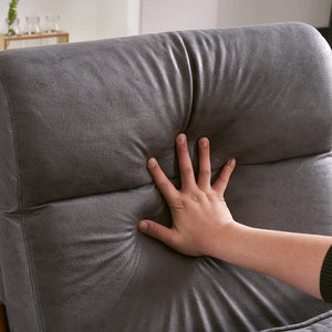 High Back Microfiber Dark Grey Accent Chairs Set of 2, Upholstered Mid Century Modern Lounge Chairs Reading Chairs Side Sitting Chair Farmhouse Armchairs for Living Room, Bedroom, Guest Room
