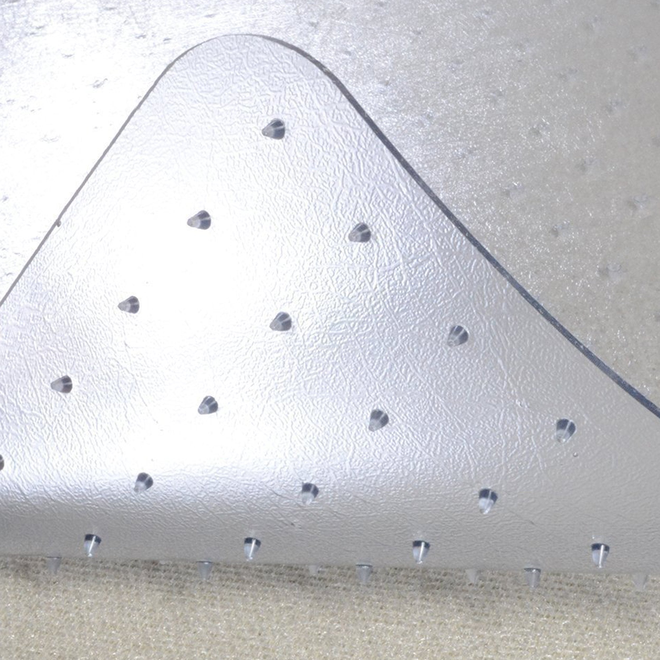 Office Chair Mat for Low‑Pile Carpet – 46" x 60" Clear Desk Floor Protector with Lip, Smooth Glide PVC