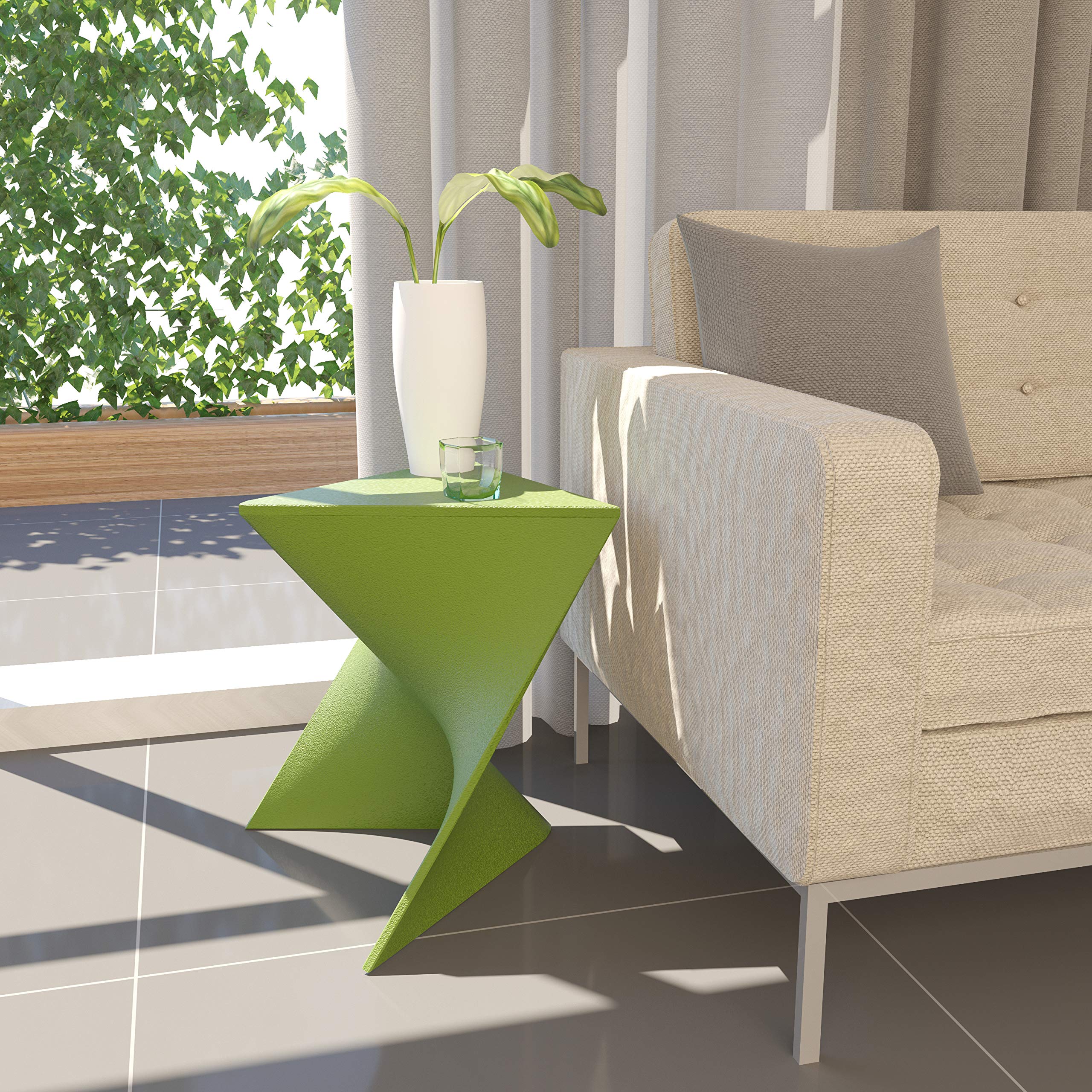 Modern Vanity Side Table, Green
