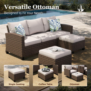 Swivel Glide Patio Furniture Set with 56