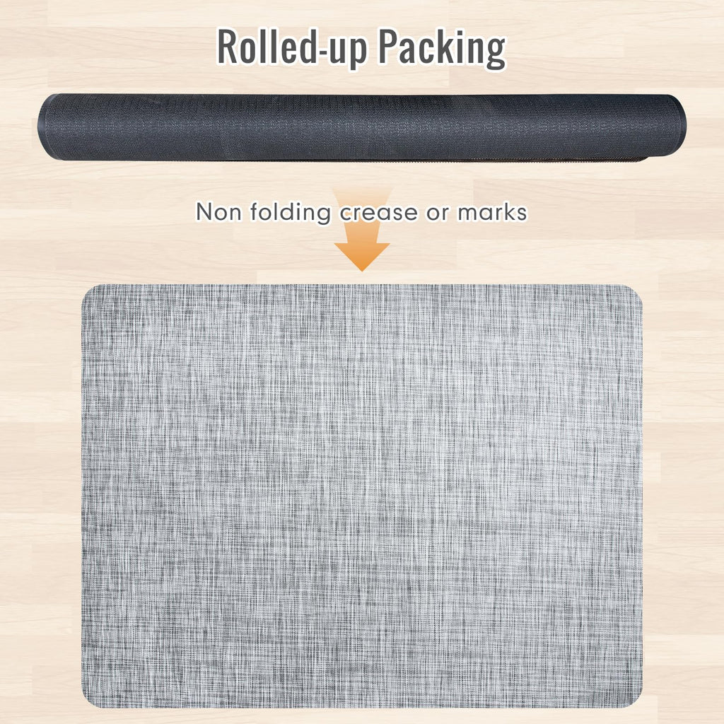 Office Chair Mat,40"x55" Anti-Slip Waterproof Hardwood Floor Chair Mat,Heavy Duty Floor Protector Rolling Chairs for Home Office(Grey)