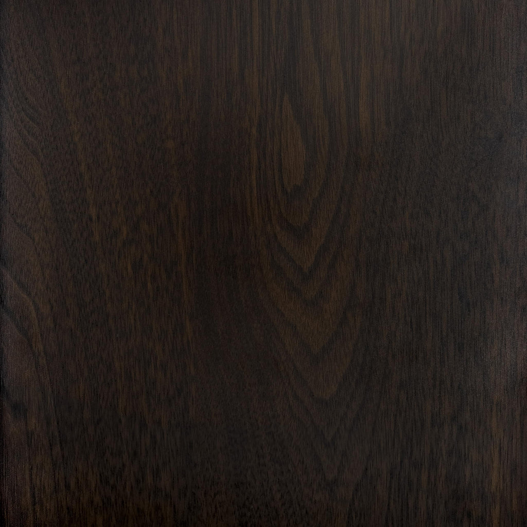 Round Accent Table with Metal Base - Umber Brown
