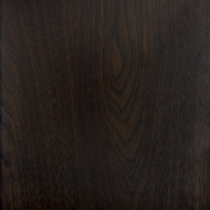 Round Accent Table with Metal Base - Umber Brown