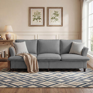 3 Seater Corduroy Couch, 89
