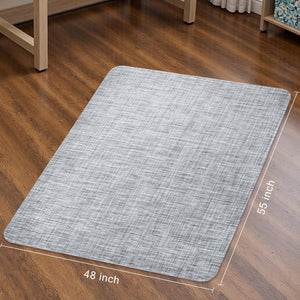 Office Chair Mat for Hardwood & Tile Floor,Computer Gaming Chair Mat for Rolling Chairs Non-Curve, Anti-Slip, Heavy Duty Floor Protector for Home Office,Grey (48