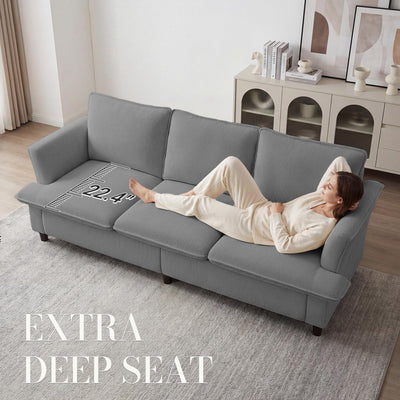 3 Seater Corduroy Couch, 89