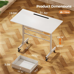 Portable Standing Desk Adjustable Height 30.7