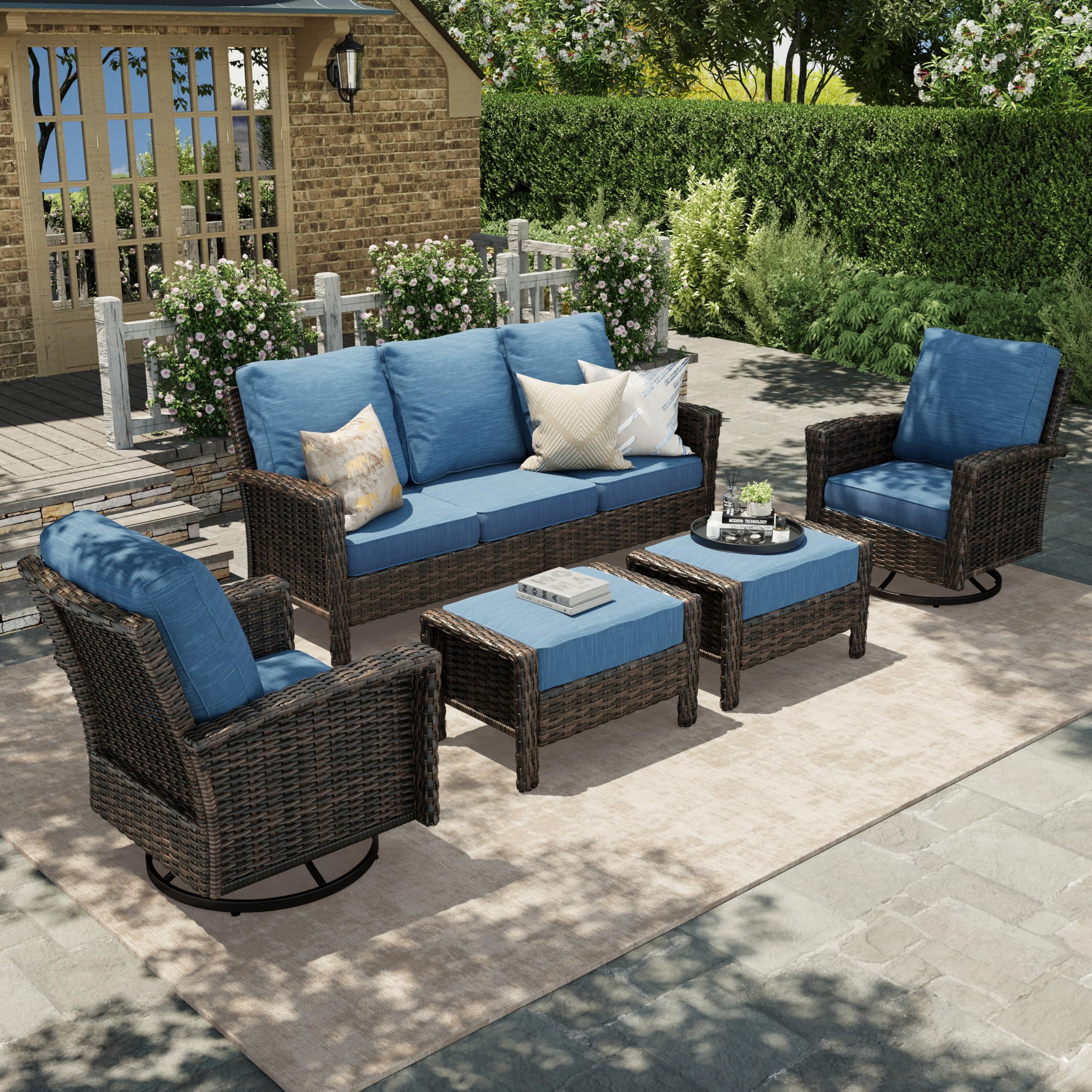 Wicker Patio Furniture Set, 35